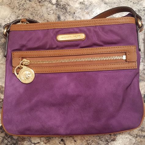 vintage two front pocket michael kors purple purse|Michael Kors purple crossbody purse.